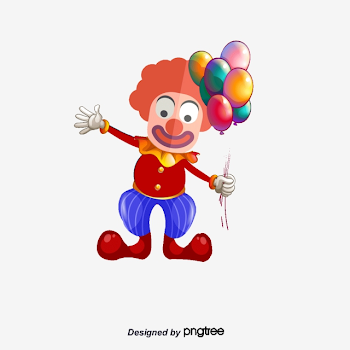 Clown With Balloons, Vector, Red Hat Clown, Colored Balloons PNG ...