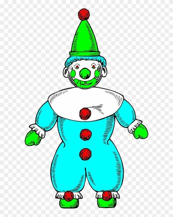 Clown Yellow With Cap - Clown Clipart