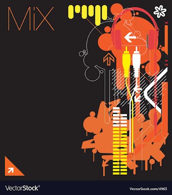 Club flyer graphics vector image