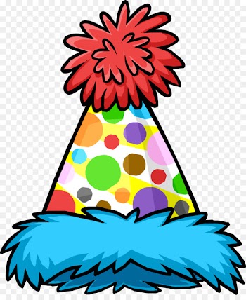 Club Penguin Party hat Clip art - birthday hat 