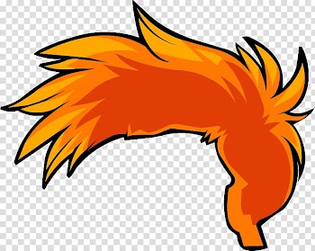 Club Penguin Wig Hair , line cut hair transparent background PNG clipart