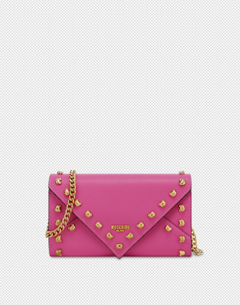 Clutch wallet with Teddy studs | Moschino Shop Online