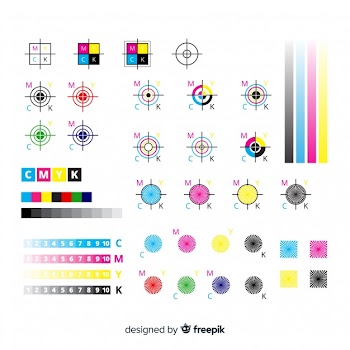 Cmyk calibration element collection