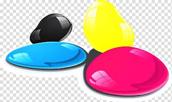 CMYK color model, Colorful water drops transparent background PNG clipart