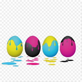 CMYK color model Euclidean vector Shutterstock Yellow - Colorful eggs 
