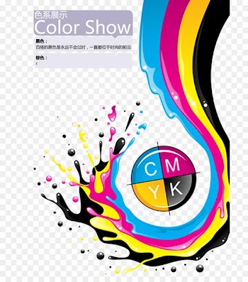 CMYK color model Liquid Splash Illustration - Color splash vector 
