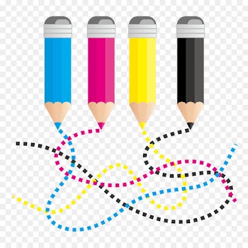 CMYK color model RGB color model Euclidean vector Curve - Color pen and curves 