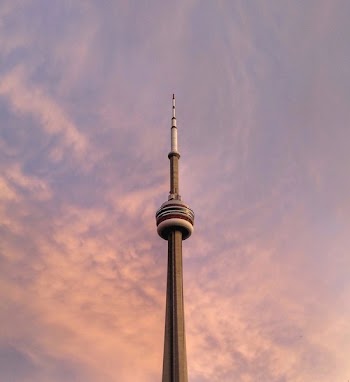 CN Tower Pink Sunset