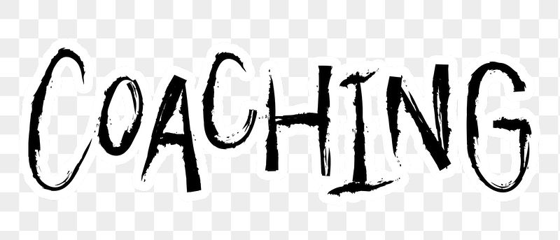 Coaching png word sticker typography, | Free PNG - rawpixel