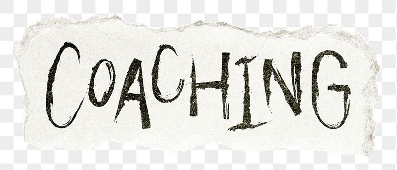 Coaching png word sticker typography, | Free PNG - rawpixel