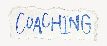 Coaching word, ripped paper typography | Free PSD - rawpixel