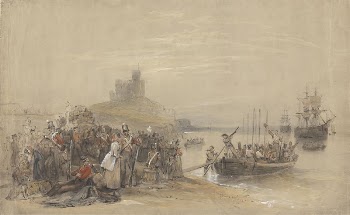 Coastal Scene with Troops Embarking | Free Photo - rawpixel