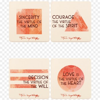 Coasters Gift Frank Lloyd Wright Font - fashion watercolor desk calendar 