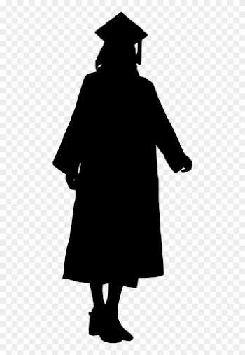 Coat Clipart Graduation - Silhouette Of A Man Walking Away
