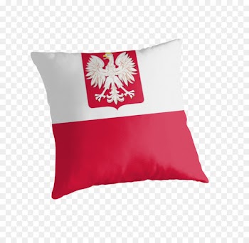 Coat of arms of Poland Throw Pillows Cushion Blanket - pillow 