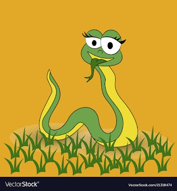 Cobra head - cartoon vector image