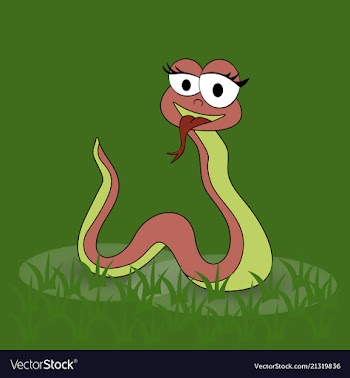 Cobra head - cartoon vector image