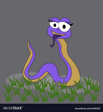 Cobra head - cartoon vector image
