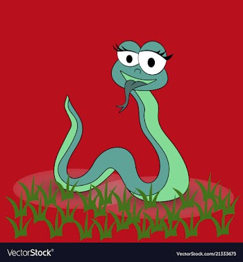 Cobra head - cartoon vector image