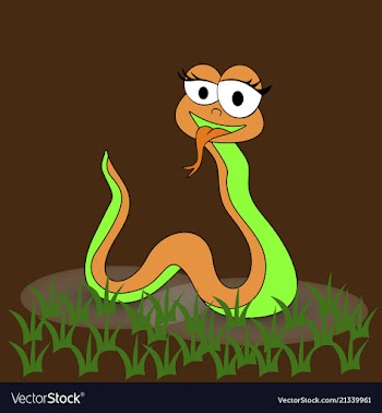 Cobra head - cartoon vector image