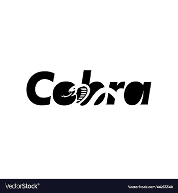 cobra snake wordmark logo design
