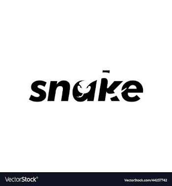 cobra viper snake wordmark logo design