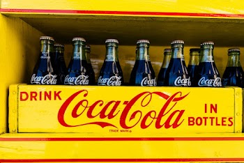Coca-cola Bottles in Yellow Crate
