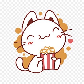 Coca-Cola Popcorn Eating Snack - Vector to eat popcorn kitten 