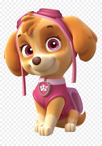 Cockapoo Puppy Birthday Party Sticker - paw patrol 