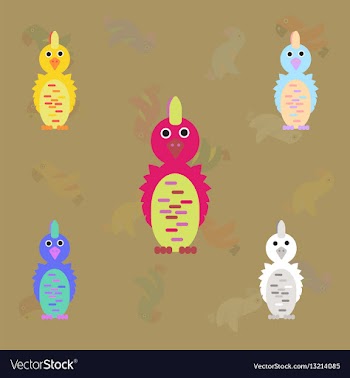Cockatoo parrots collection birds set vector image