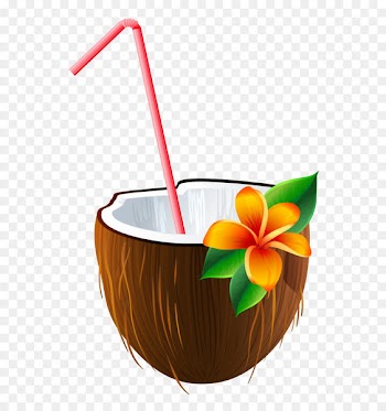Cocktail Blue Hawaii Piña colada Margarita Coconut water - Exotic Coconut Cocktail PNG Clipart Image 
