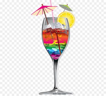Cocktail garnish Wine glass Clip art - Summer vacation theme 