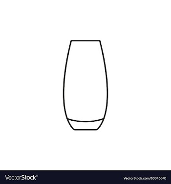Cocktail glass icon outline vector image