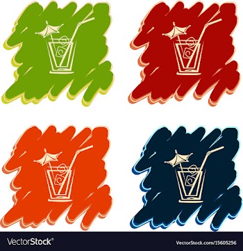 Cocktail icon free vector image