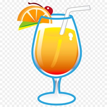Cocktail Juice Drink Emoji Clip art - Tropical Drinks Cliparts-Vector 