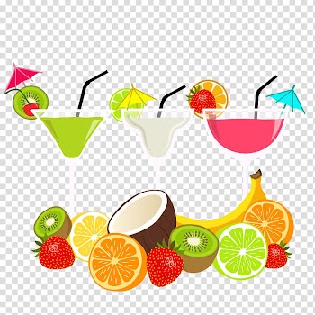 Cocktail Juice Fruit Auglis, Fresh fruit and cocktail material transparent background PNG clipart