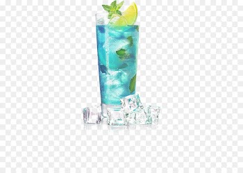 Cocktail Juice Pepsi Blue Carbonated drink - Blue iced drink 