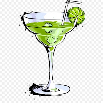 Cocktail Margarita Martini Drink - Cartoon vector food drink bar cocktail 