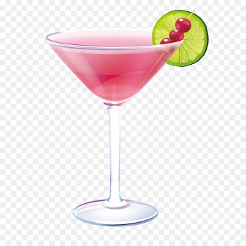 Cocktail Martini Cosmopolitan Pink Lady Woo Woo - Red drink 
