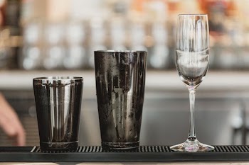 Cocktail Prep At Bar