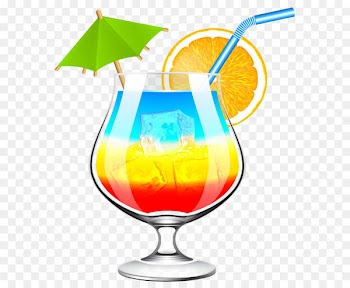 Cocktail Red Russian Martini Margarita Blue Lagoon - Summer Cocktail Transparent PNG Clip Art Image 