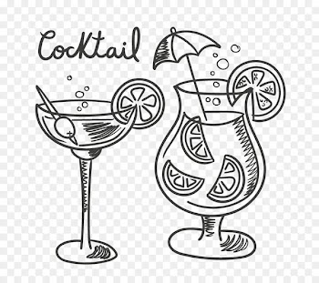 Cocktail Tequila Drawing Drink - Cocktails vector material 