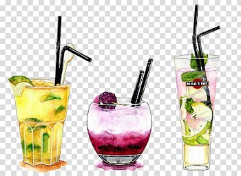 Cocktail Watercolor painting Illustration Drawing Alcoholic drink, cocktail transparent background PNG clipart