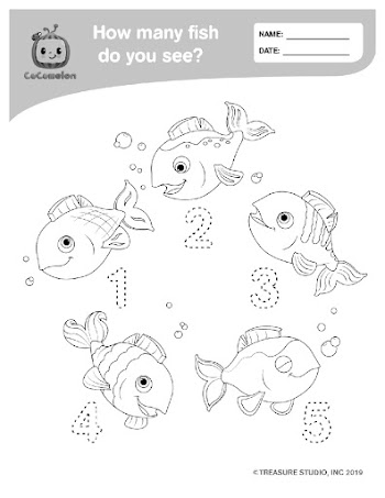 Cocomelon coloring page help learn with favorite characters