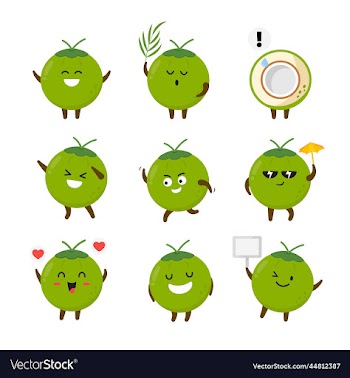 coconut cartoon character