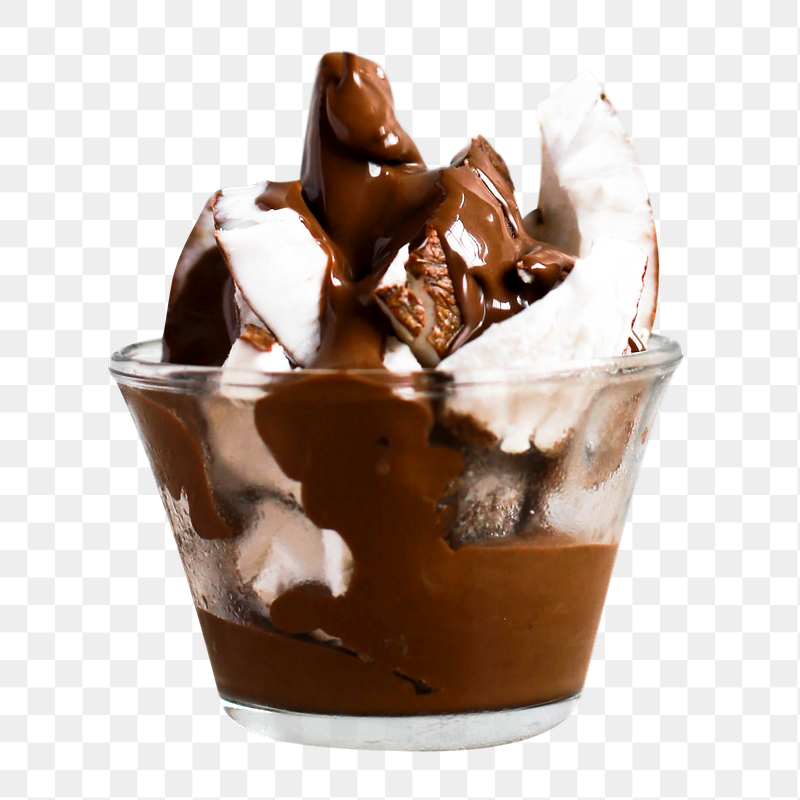 Coconut chocolate dessert png sticker, | Free PNG - rawpixel