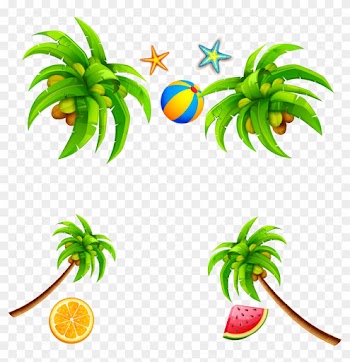 Coconut Leaf Clip Art - Coconut Leaf Clip Art