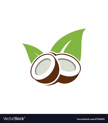Coconut logo design vector image