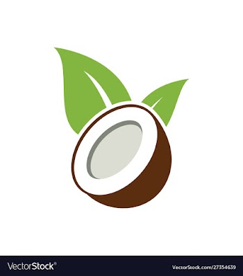 Coconut logo design vector image