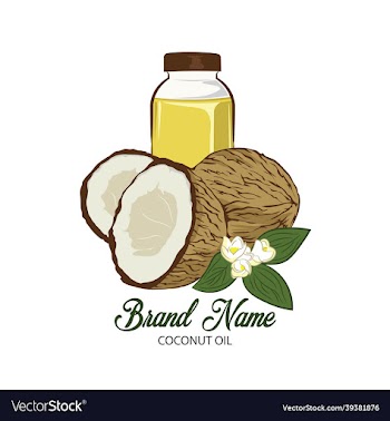 coconut oil logo design